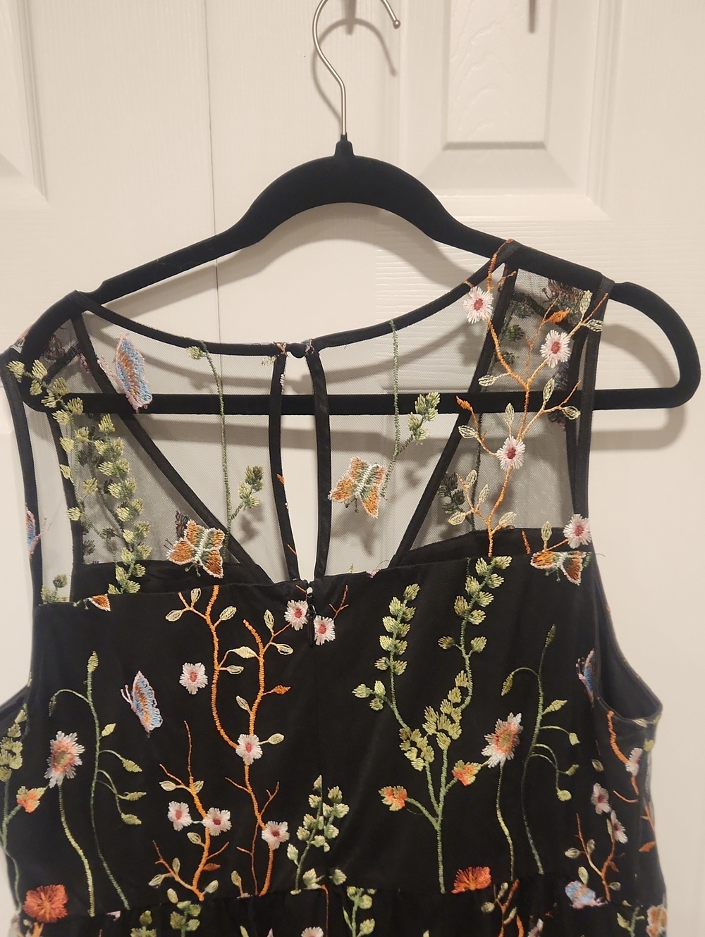 Torrid Maxi Mesh Embroidered Dress - Picture 7 of 9
